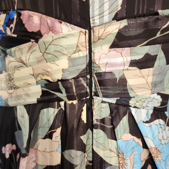 Adrianna Papell Black Floral Maxi Dress - Picture 8 of 12